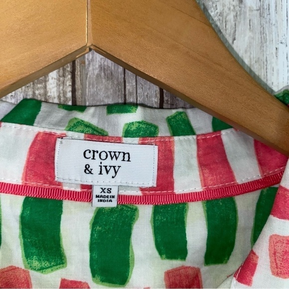 Crown & Ivy Colorful Paint Swatch Button Down - Picture 5 of 5